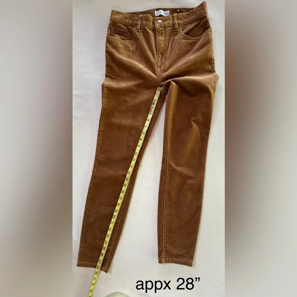 LOFT Corduroy High-Waist Skinny Pants (26/2) - Picture 10 of 15
